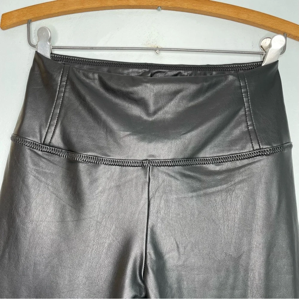 SOLD Bagatelle Faux Leather Leggings Women’s XS Full Length Black Vegan - Picture 6 of 15